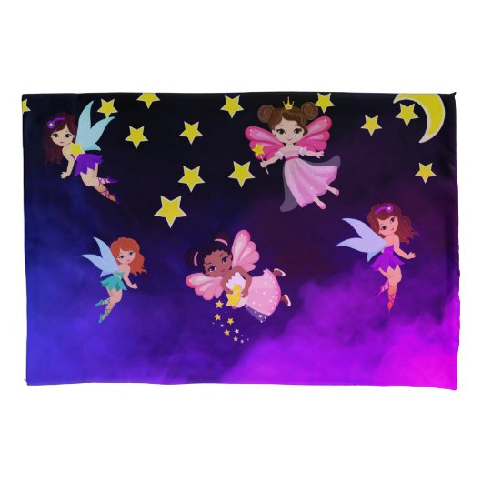 Fairies en sterren kussensloop (Voorkant)
