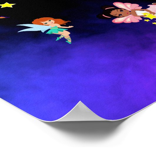 Fairies en sterren poster (Hoek)