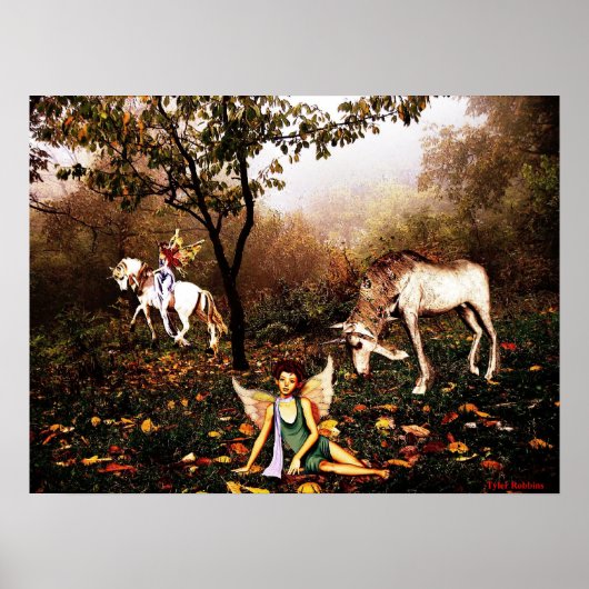 Fairies en Unicorns Poster (Voorkant)