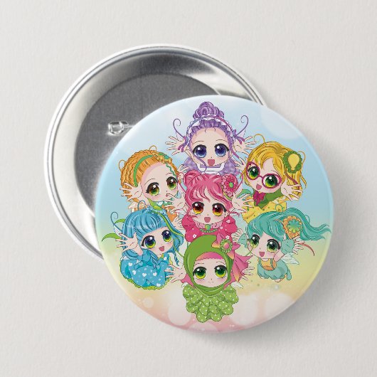 Fairies Familie Button 1 (Voorkant /achterkant)