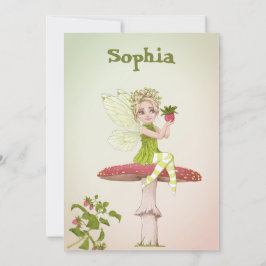 Fairies Girls Age Cute Green Birthday Kaart