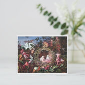Fairies in a Birds Nest, John Anster Fitzgerald Briefkaart (Staand voorkant)