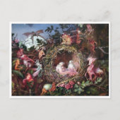 Fairies in a Birds Nest, John Anster Fitzgerald Briefkaart (Voorkant)