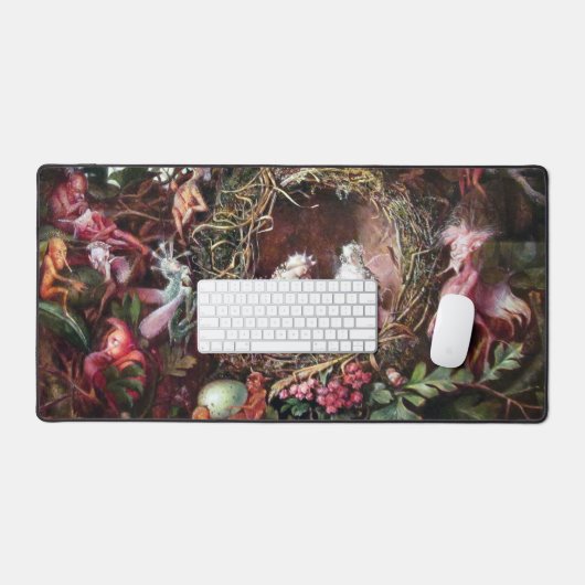 Fairies in a Birds Nest, John Anster Fitzgerald Bureaumat (Keyboard & Muis)