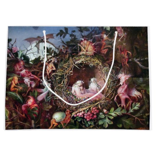 Fairies in a Birds Nest, John Anster Fitzgerald Groot Cadeauzakje (Voorkant)