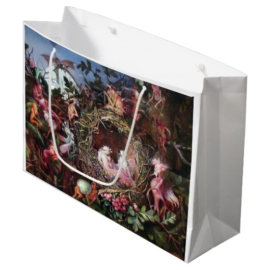 Fairies in a Birds Nest, John Anster Fitzgerald Groot Cadeauzakje (Voorkant Gekanteld)