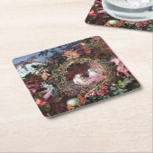 Fairies in a Birds Nest, John Anster Fitzgerald Kartonnen Onderzetters (Schuin)
