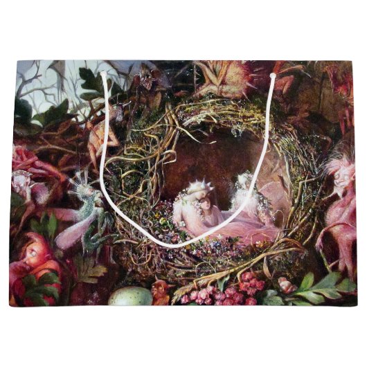 Fairies in a Birds Nest, John Anster Fitzgerald La Groot Cadeauzakje (Voorkant)