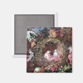 Fairies in a Birds Nest, John Anster Fitzgerald Magneet (Voorkant / Achterkant)