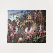 Fairies in a Birds Nest, John Anster Fitzgerald Wandkleed (Voorkant (horizontaal))