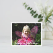 Fairies in de tuin briefkaart (Staand voorkant)