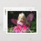 Fairies in de tuin briefkaart (Voorkant / Achterkant)