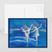Fairies in het sneeuwBriefkaart Briefkaart (Voorkant / Achterkant)
