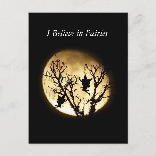 Fairies in Moonlight Briefkaart (Voorkant)