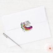 Fairies, Kastelen, Ridders Ronde Sticker (Envelop)