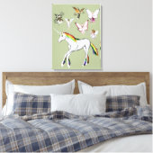Fairies Kleur de Unicorn Canvas Afdruk (Insitu (Slaapkamer))