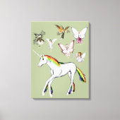 Fairies Kleur de Unicorn Canvas Afdruk (Voorkant)