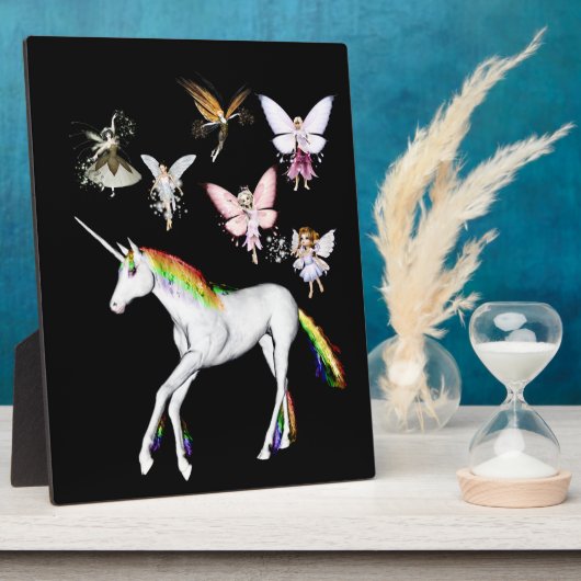 Fairies Kleur de Unicorn Fotoplaat (Zijkant)