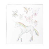 Fairies Kleur de Unicorn Notitieblok (Voorkant)