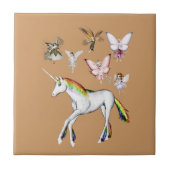 Fairies Kleur de Unicorn Tegeltje (Voorkant)