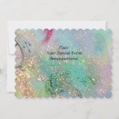 FAIRIES OF DAWN, Magic Blue Gold Sparkles Kaart (Achterkant)