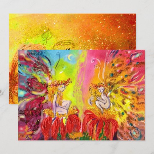 FAIRIES OF DAWN ,Magic Gold Sparkles Aankondiging (Voorkant / Achterkant)