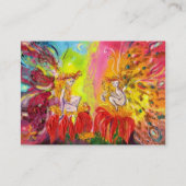 FAIRIES OF DAWN / MAGISCHE FONKELS IN BLAUW GOUD B VISITEKAARTJE (Achterkant)