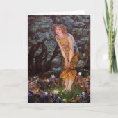 Fairies op een midzomernacht in meisjesdroom kaart (Voorkant)