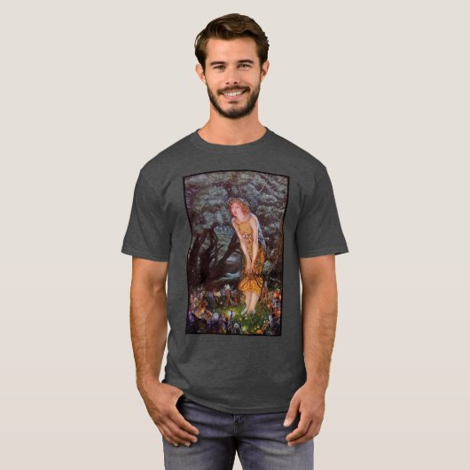 Fairies op een midzomernacht in meisjesdroom t-shirt (Voorkant volledig)