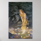 Fairies op Midzomeravond door Edward R. Hughes Poster (Voorkant)