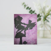 Fairies op paddenstoelen.jpg briefkaart (Staand voorkant)