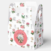 Fairies Pink Floral Mushroom Fairy Castle Verjaard Bedankdoosjes (Geopend)