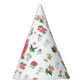 Fairies Pink Floral Mushroom Fairy Castle Verjaard Feesthoedjes (Rechts)