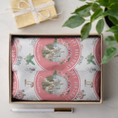 Fairies Pink Floral Mushroom Fairy Castle Verjaard Tissuepapier (Geschenk)