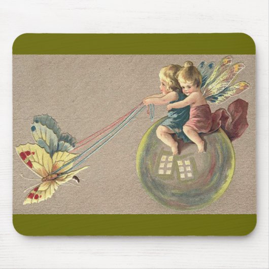Fairies Riding Bubble Muismat (Voorkant)