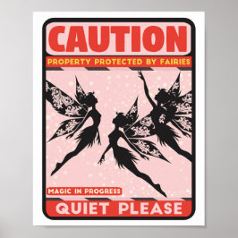 Fairies Sign Poster