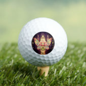 Fairies, stained glass, cathedrals, fantasy,Prayer Golfballen (Insitu Shirt)