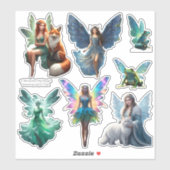 Fairies Sticker Sheet door Michaeline McDonald (Vel)