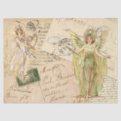 Fairies tegen handschrift tissuepapier (Voorkant)