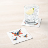 Fairies Waterverf Art Custom Square Onderzetters (Insitu)