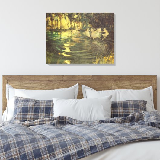 Fairies Whirl van Arthur Black,  Fairy Dance Canvas Afdruk (Insitu (Slaapkamer))
