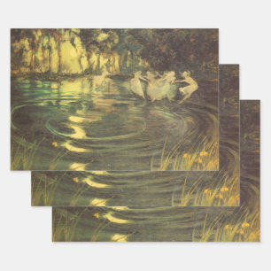 Fairies Whirl van Arthur Black,  Fairy Dance Inpakpapier Vel