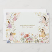Fairies Wildflower Meadow Bloemen Verjaardag Foto Kaart (Achterkant)
