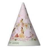 Fairies Wildflower Meadow Bloemen Verjaardag Kegel Feesthoedjes (Rechts)