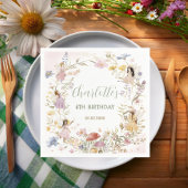 Fairies Wildflower Meadow Bloemen Verjaardag Servet