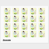 Fairies zijn echte envelopzegels vierkante sticker (Vel)