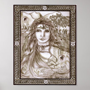 Fairies zijn echte godin moeder aarde poster