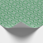 Fairisle Kerst Breipatroon Cadeaupapier (Hoek)
