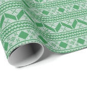 Fairisle Kerst Breipatroon Cadeaupapier (Rol Hoek)