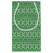 Fairisle Kerstnit Pattern Klein Cadeauzakje (Achterkant)